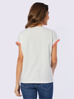 T-shirt en v motif ethnique tendance