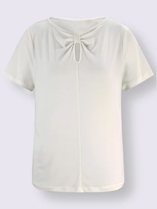T-shirt à manches courtes nœuds décoratifs à l'encolure