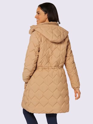 Manteau matelassé piquage losange fantaisie