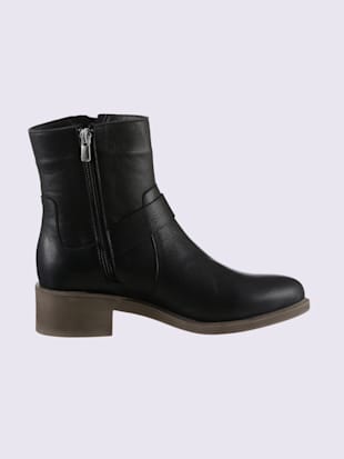 Bottines cuir velours de vache.