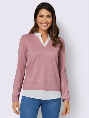 Pull 2 en 1 aspect 2 en 1 tendance