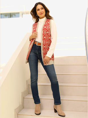 Gilet en tricot tricot jacquard de qualité (Image 1)