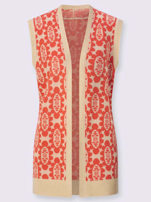 Gilet en tricot tricot jacquard de qualité (Image 4)