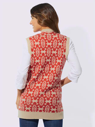 Gilet en tricot tricot jacquard de qualité (Image 3)