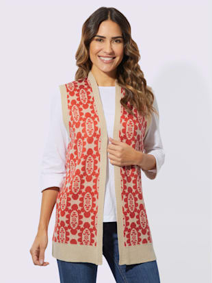 Gilet en tricot tricot jacquard de qualité (Image 2)
