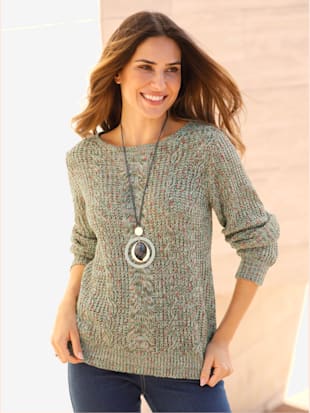 Pull encolure ronde superbe motif torsadé (Image 1)