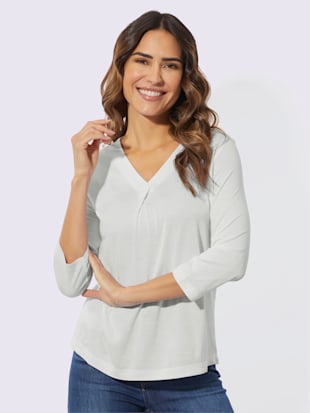T-shirt en v pure viscose
