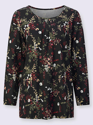 T-shirt long joli motif feuilles (Image 4)