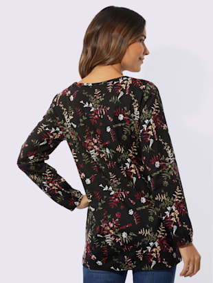 T-shirt long joli motif feuilles (Image 3)