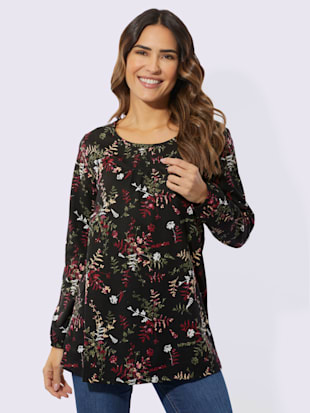 T-shirt long joli motif feuilles (Image 2)