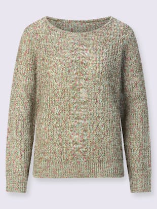 Pull encolure ronde superbe motif torsadé (Image 4)