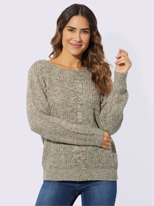 Pull encolure ronde superbe motif torsadé (Image 2)