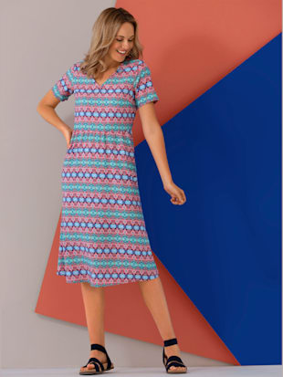 Robe évasée coupe légèrement évasée à partir de la couture de séparation (Image 1)