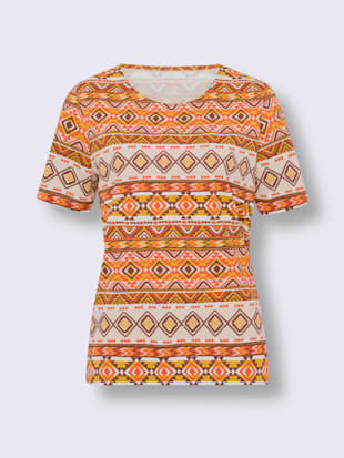 T-shirt à manches courtes motif ethnique tendance (Image 4)