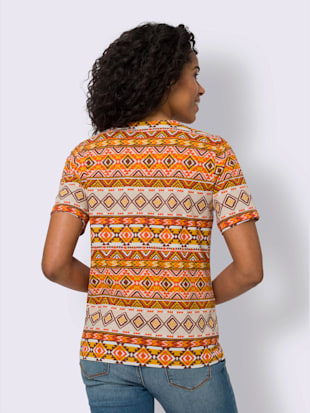 T-shirt à manches courtes motif ethnique tendance (Image 3)