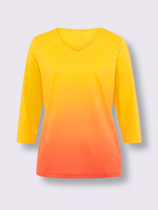 T-shirt à manches 3/4 dégradé de couleur (Image 3)
