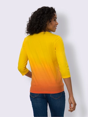 T-shirt à manches 3/4 dégradé de couleur (Image 2)