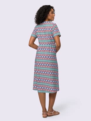 Robe évasée coupe légèrement évasée à partir de la couture de séparation (Image 3)