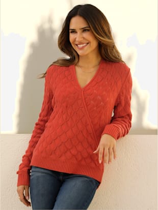 Pull ajouré motif ajouré intégral (Image 1)