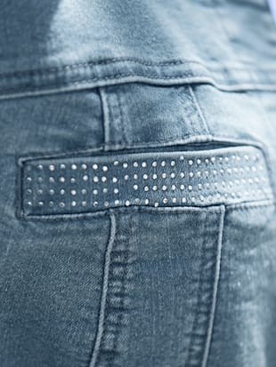 Veste en jean petites pierres brillantes fantaisie