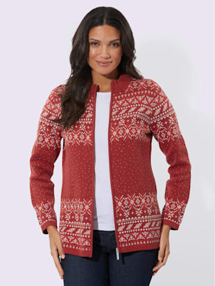 Veste en tricot jacquard superbe tricot jacquard (Image 2)