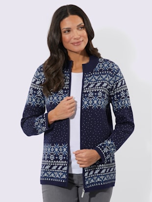Veste en tricot jacquard superbe tricot jacquard