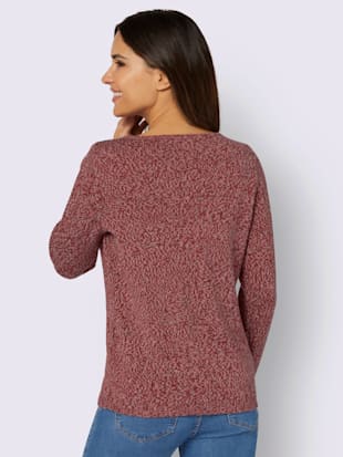 Pull en tricot encolure en u discrète