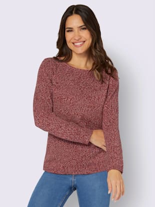 Pull en tricot encolure en u discrète