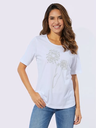 T-shirt à encolure ronde imprimé floral