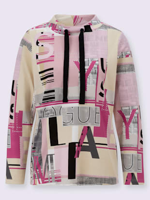Sweatshirt imprimé transfert couleur argenté (Image 4)
