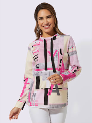 Sweatshirt imprimé transfert couleur argenté (Image 2)