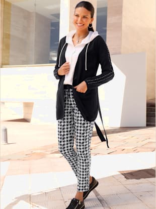 Veste longue en tricot forme ouverte et longue tendance (Image 1)