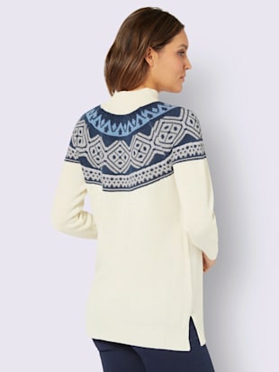 Pull long joli motif norvégien