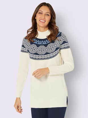 Pull long joli motif norvégien