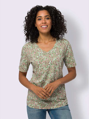 T-shirt à manches courtes imprimé mille-fleurs (Image 1)