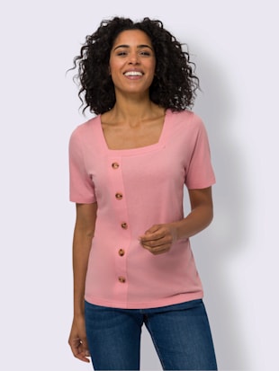 T-shirt à manches courtes encolure carrée