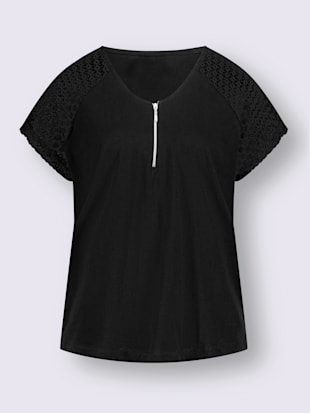 T-shirt en dentelle manches en dentelle