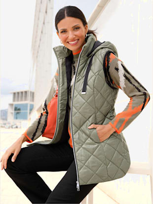 Gilet matelassé long longueur tendance