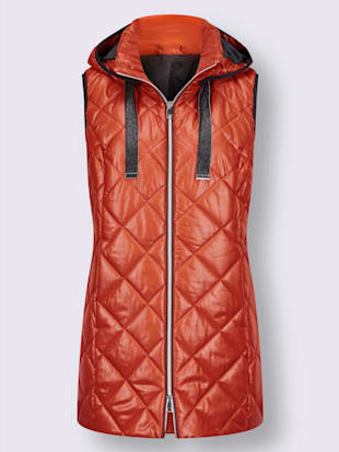 Gilet matelassé long longueur tendance