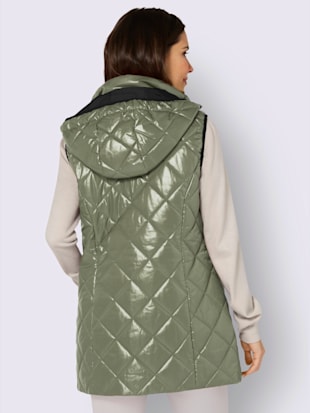 Gilet matelassé long longueur tendance