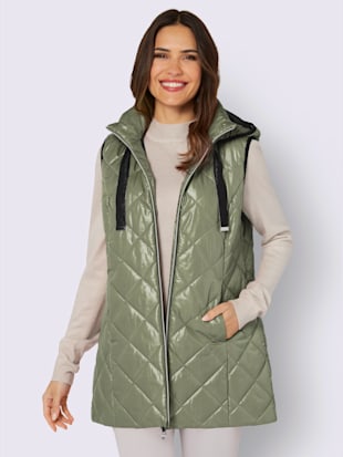 Gilet matelassé long longueur tendance