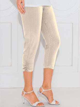 Legging fronces au bas des jambes