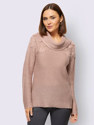 Pull en tricot maille perlée attrayante