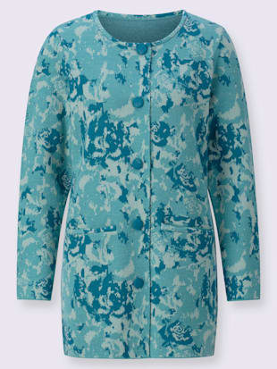 Veste longue en tricot 30% laine vierge (Image 4)