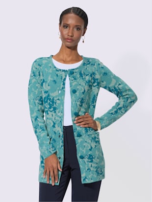 Veste longue en tricot 30% laine vierge (Image 2)