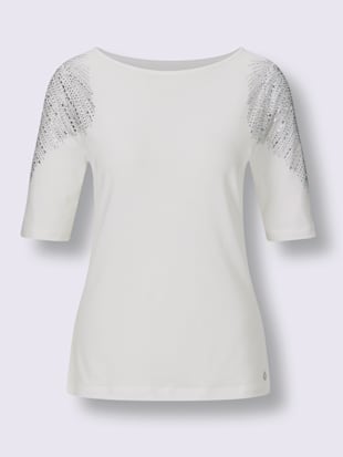 T-shirt à manches courtes mélange coton et lyocell de qualité (Image 4)