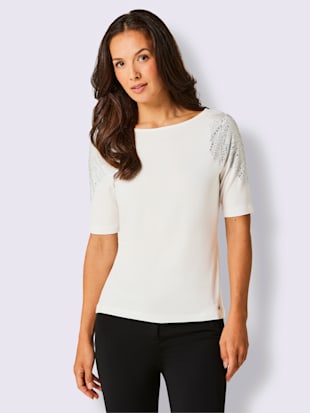 T-shirt à manches courtes mélange coton et lyocell de qualité (Image 2)