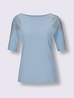 T-shirt à manches courtes mélange coton et lyocell de qualité (Image 4)