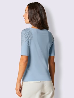 T-shirt à manches courtes mélange coton et lyocell de qualité (Image 3)