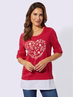 T-shirt 2 en 1 pur coton